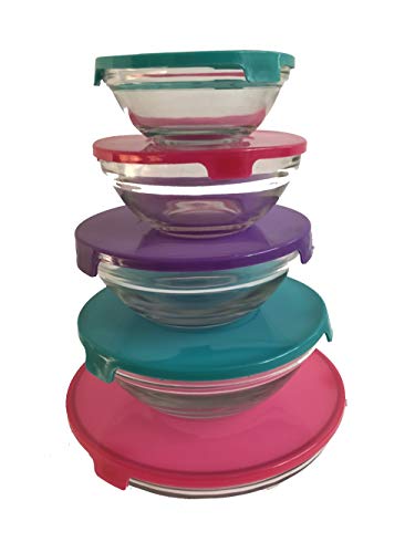 Kole OD913 Nesting Glassware with Lids Set, Regular - Maison & Cuisine Amazon Royaume-Uni à 75.58€