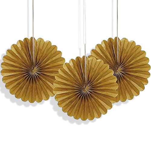 Unique Party 63263 - Mini Ventaglio in Carta Velina Dorati... - Auto & Moto Amazon Italie à 2.29€