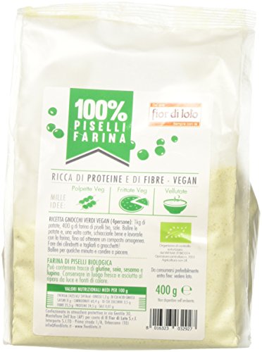 Fior di Loto Farina di Piselli - 400 gr - Épicerie Amazon Italie à 2.29€