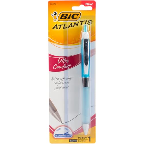 Bic Atlantis Stylo à Bille Ultra Confort, Multicolore - Fournitures Bureau Amazon France à 9.00€