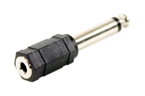 Plugger Adaptateur mini Jack femelle/mâle mono Noir - Bon plan à 1.90€
