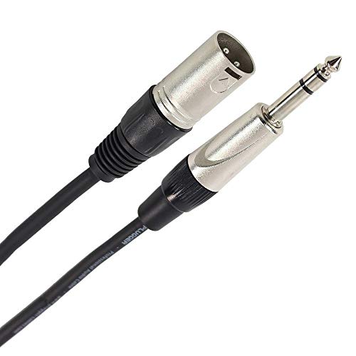 Plugger Câble XLR mâle 3b/Jack mâle stéréo 6 m Noir - Amazon Italy à 6.90€