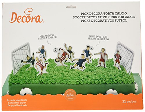 Decora 9260130 KIT 11 Pick Torta Calcio Piques DÉCORATIFS... en promo à 3,20€ (-53%) sur Amazon FR
