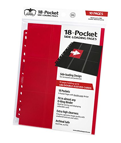 Ultimate Guard 18-Pocket Pages Side-Loading Album (Red) - Loisirs Créatifs Amazon Royaume-Uni à 4.02€
