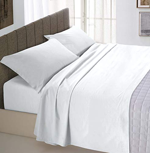 Italian Bed Linen Max Color Oberlaken, Weiß, Kleine Doppelte - Maison & Cuisine en promo à 22.44€