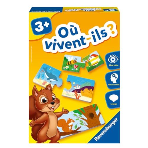 Ravensburger – Dove vivent-ils – Gioco - Jouets & Jeux Amazon Italie à 14.16€
