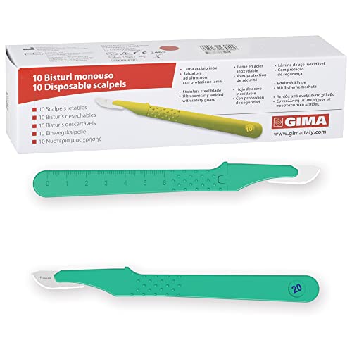 Gima - Bistouris en Acier Inoxydable, Manche en ABS... - Bricolage & Outils Amazon France à 5.55€