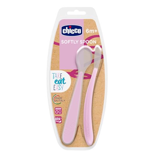 Chicco Cucchiaino Svezzamento in Silicone, Set 2 Cucchiai... - Jouets & Jeux en promo à 4.70€