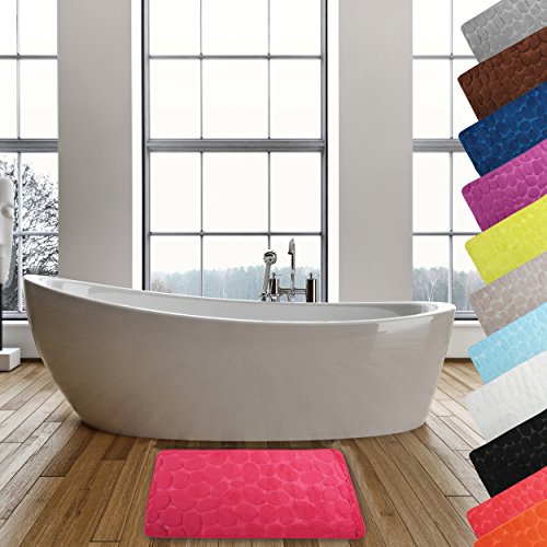 MSV - Tapis de Bain Microfibre Pebble - Sécurité Renforcée... - Maison & Cuisine Amazon France à 9.32€