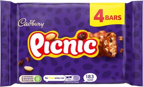 Cadbury Picnic Chocolate Bar, Milk Chocolate With Caramel... - High-Tech & Électronique Amazon Royaume-Uni à 1.50€
