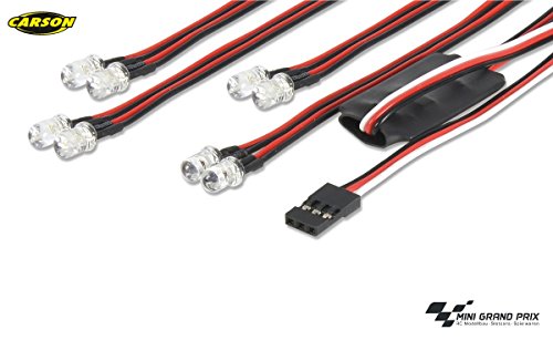 Carson Modellsport Kit déclairage Rouge, Blanc 4.4-6 V... - Jouets & Jeux en promo à 15.95€