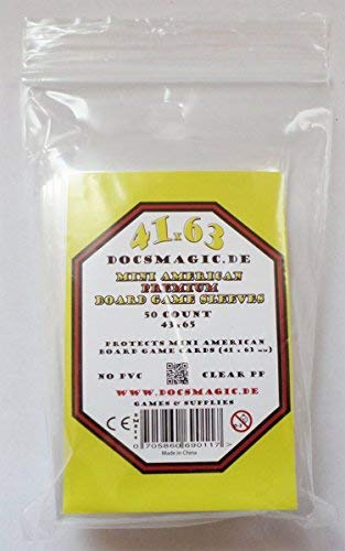 docsmagic.de 50 Premium Mini American Board Game Sleeves... - Jouets & Jeux Amazon Espagne à 1.50€