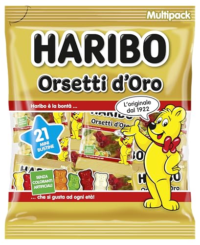 Haribo Orsetti D'Oro Multipack, 21 Mini Bustine Da 12gr... - Deal Amazon à 1.31€