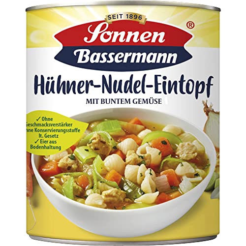 Sonnen Bassermann Hühner-Nudeltopf, 800 g Dose - Épicerie Amazon Allemagne à 1.99€