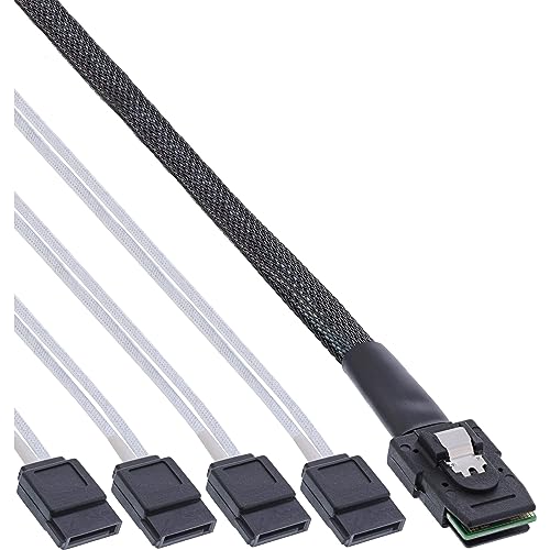 InLine® 27610C SAS Connection Cable, Mini SAS SFF8087 to 4x... - High-Tech & Électronique Amazon Royaume-Uni à 16.56€
