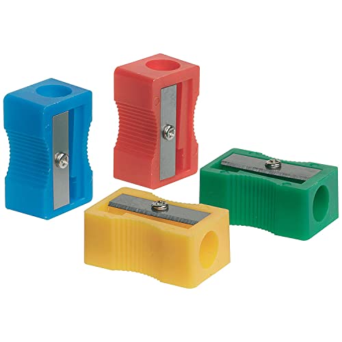 Q-Connect Plastic Pencil Sharpener Single Hole Assorted... - Bon plan à 0.79€