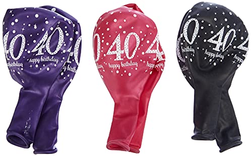 Amscan 9900877 Globos de látex de 40 cumpleaños, color... - Loisirs Créatifs Amazon Espagne à 2.67€