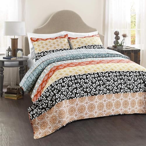 Lush Decor Bohemian Stripe, Cotton, Turquoise and Orange... - Amazon Royaume-Uni à 30.43€
