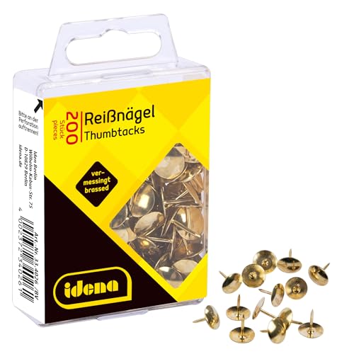 Idena 334026 - Punaises, 200 pièces, couleur laiton - Bébé & Puériculture Amazon France à 1.49€