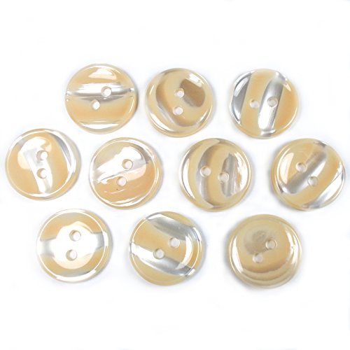 Marble Stripe Humbug Candy Look Round Buttons Pack of 10... - Beauté & Parfums Amazon Royaume-Uni à 1.69€