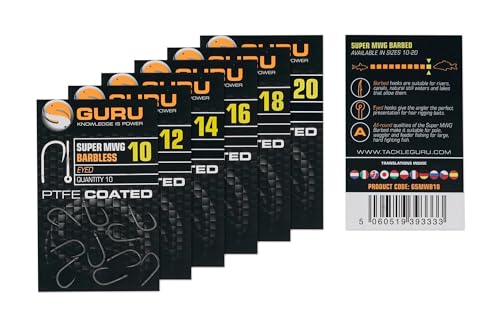 Guru Súper MWG Anzuelos Sin Púas - n/a, Talla: 14 - Sports & Fitness Amazon Espagne à 3.15€