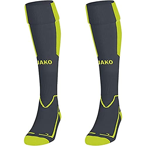 JAKO - Chaussettes Latium, Mixte, Anthracite/Chaux, 43-46 en promo à 9,95€ (-52%) sur Amazon FR