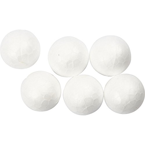 Small Polystyrene Balls, D: 1,5 cm, 200 Pieces - Sports & Fitness en promo à 5.06€