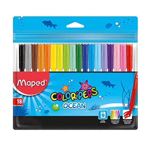 Maped - Rotuladores de Colores para Niños - Color's Peps... - Jouets & Jeux en promo à 3.23€