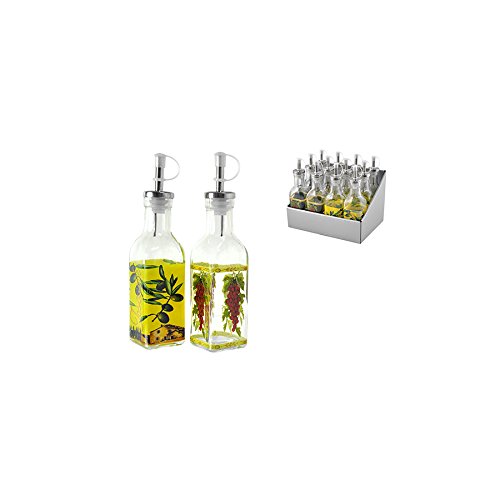 HOME 9336100 Set 12 Flaschen Glas Color Stöpsel Cc190... - Home & Kitchen Amazon Germany à 17.98€