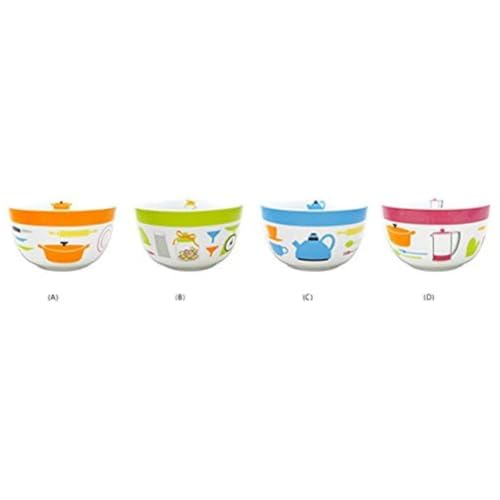 HOME 8730700 Set 4 Porzellan-Bolo Dekor Kitchen Assortiti... - Maison & Cuisine Amazon Allemagne à 11.95€