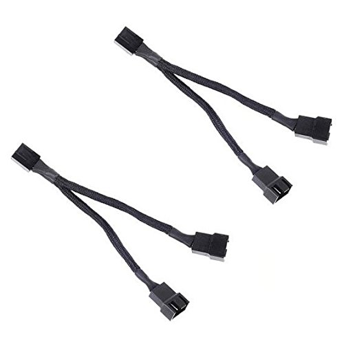 JBtek All Black Sleeved PWM Fan Splitter Cable 1 to 2... - High-Tech & Électronique Amazon Royaume-Uni à 6.27€