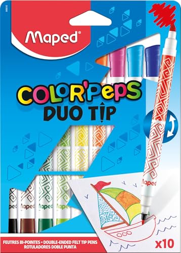 Maped Color'Peps Farbstifte mit Duo-Spitze, 10 Stück - Maison & Cuisine en promo à 3.35€