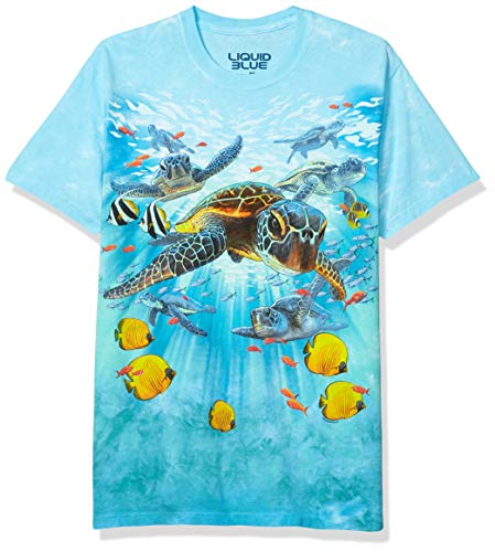 Liquid Blue - Camiseta para Hombre, diseño de Tortugas... - Mode & Vêtements Amazon Espagne à 23.64€