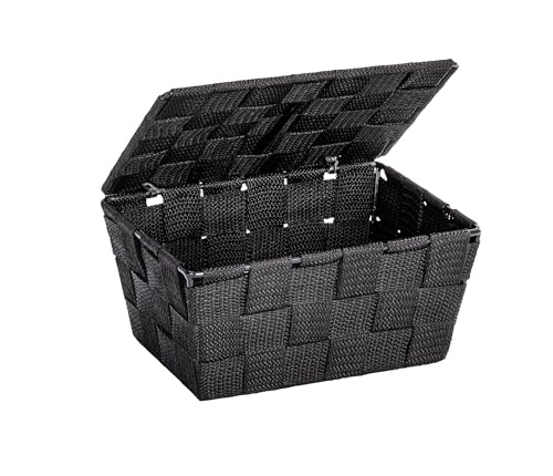 WENKO Panier rangement salle de bain avec couvercle Adria... - Maison & Cuisine Amazon France à 6.99€