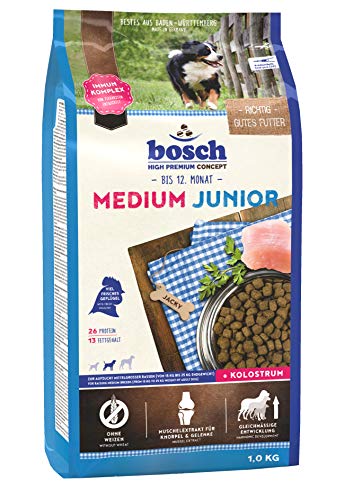 Bosch Nourriture pour Chien Junior Medium 1 kg - Animalerie Amazon France à 13.48€