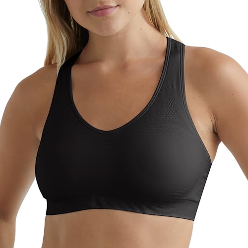 Hanes Reggiseno Sportivo da Donna Senza Cuciture a Righe... - Sports & Fitness Amazon Italie à 25.52€