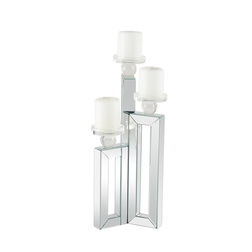Deco 79 Candle Holder Portacandele in Legno Mirr 7" W, 21"... - Amazon Italy à 136.27€
