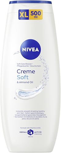 NIVEA Creme Soft & almond oil Pflegedusche 500 ml - Auto & Moto Amazon Allemagne à 5.95€