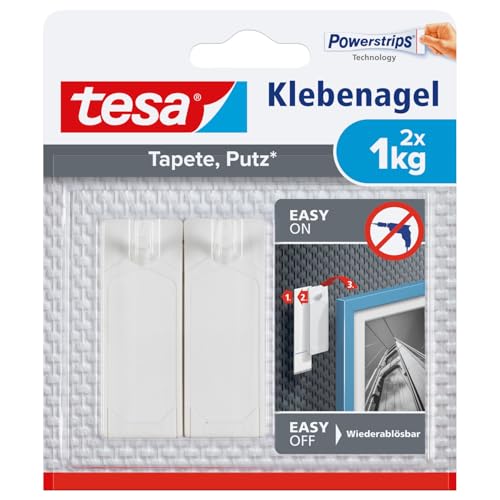 tesa Adhesive Nail for Wallpaper & Plaster 1kg - Beauty & Fragrances Amazon Italy à 4.81€