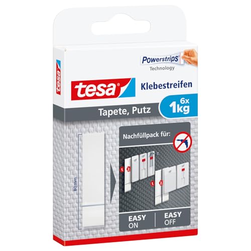 tesa Adhesive Strips for Wallpaper & Plaster 1kg - Amazon Espagne à 5.96€