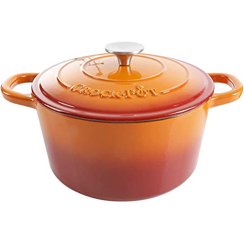 Crock Pot Cocotte ronde 5-Quart Sunset Orange - Maison & Cuisine Amazon France à 76.86€