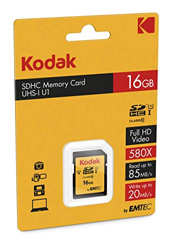 Kodak Premiun SDHC 16GB Class10 U1 - Amazon Espagne à 6.87€