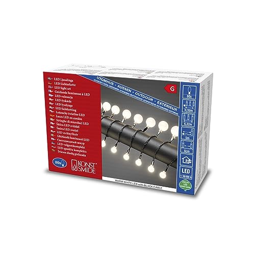 Konstsmide 3680-107 Guirlande Lumineuse avec Globes à LED... en promo à 17,07€ (-72%) sur Amazon FR