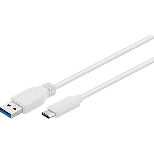 Câble USB-C vers USB A 3.0, Blanc, 0.5m Longueur en promo à 4,97€ (-52%) sur Amazon FR