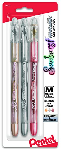 Pentel Sunburst K908MRBP3M Lot de 3 stylos à encre gel... - Fournitures Bureau Amazon France à 15.62€