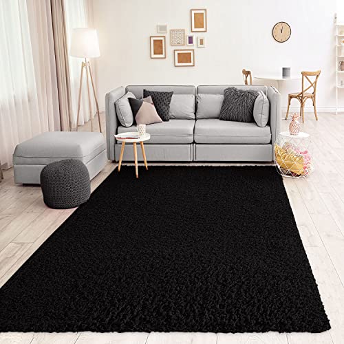 VIMODA Prime Shaggy Teppich Schwarz Hochflor Langflor... - Maison & Cuisine Amazon Allemagne à 20.00€