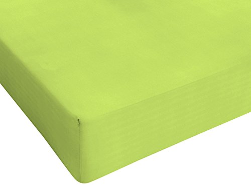 Italian Bed Linen Max Color Drap-Housse, Vert Acid, 1 Place... - Maison & Cuisine Amazon France à 16.84€