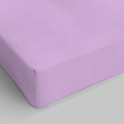 Max Color Sàbana con angulos de 25cm, Violeta, 2 plazas - Bon plan à 9.19€