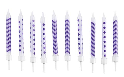 Amscan – 9900259 – 10 Birthday Candles New Dots e Chevron –... - Amazon Italie à 8.45€