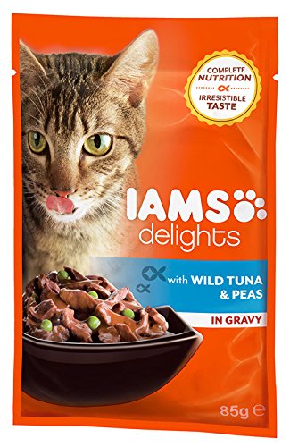 Iams Delights Adult With Wild Red Tuna & Peas In Gravy... - Maison & Cuisine en promo à 2.12€